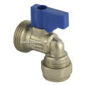 Brass isolation ball valve angle type